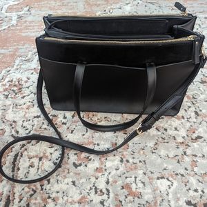 A New Day Handbag | Black Work Satchel